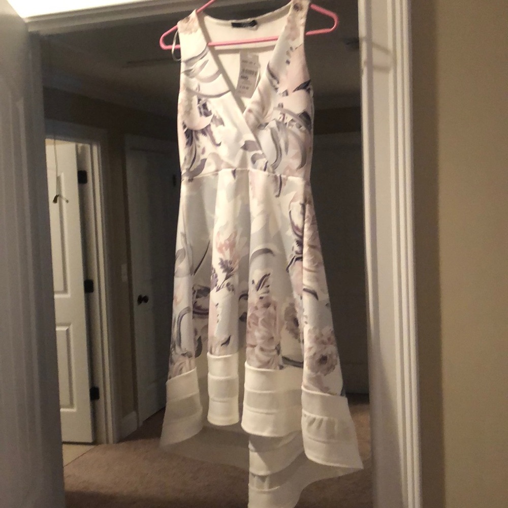 Grey and Pink HiLo Dress